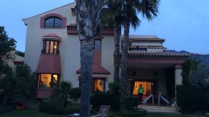 The Marbella home of one of the suspects.