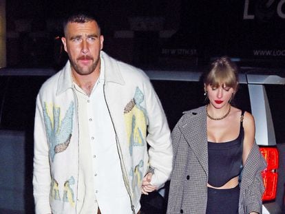 Travis Kelce and Taylor Swift in New York (USA), on October 15.