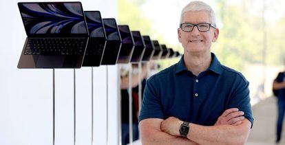 Tim Cook, Apple's CEO, at an event in Cupertino, California, the company's headquarters.