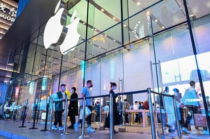An Apple store in Shanghai, China, in an image from this week.