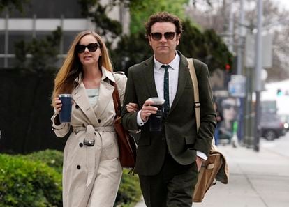 Danny Masterson y su esposa, Bijou Phillips, a su llegada al tribunal de Los Ángeles