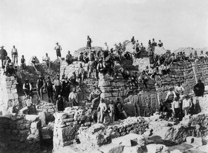 ‘Troy’ excavation in the 1890s.