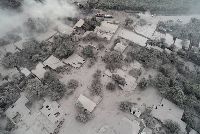El Rodeo, one of the cities affected by the Volcán de Fuego