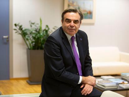 Margaritis Schinas, vice president of the European Commission, in his office.