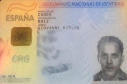 Hitler’s Spanish identity card.