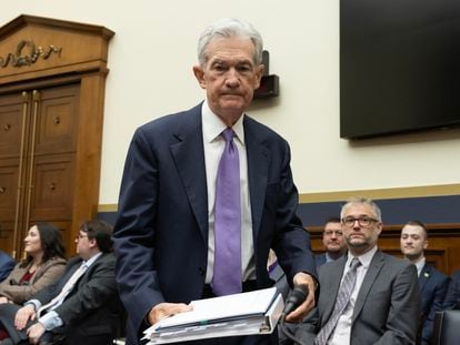 Fed Chair Jerome Powell, on March 6 in Congress.
