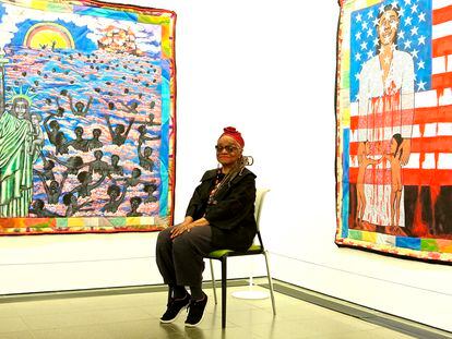 Faith Ringgold in the Serpentine Galleries in London, June 5, 2019.