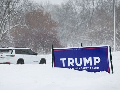 A Trump campaign sign in Urbandale (Iowa), this Saturday.