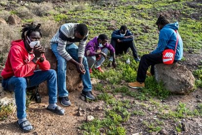 Young men from Senegal who opted out of the shelter system are now sleeping in a field on the island of Gran Canaria.