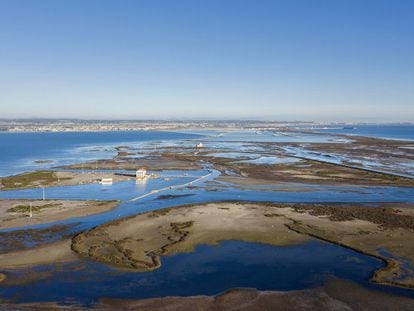 A view of the Mar Menor, Europe's largest saltwater lagoon, in February.