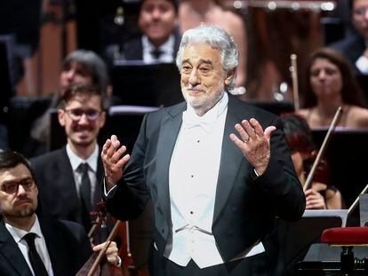 Plácido Domingo, on April 10 during his performance at the Teatro Colón in Buenos Aires.