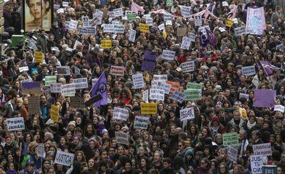 March against gender violence in Madrid on November 25.