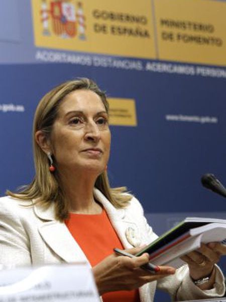 Ana Pastor during a press conference on Monday morning.
