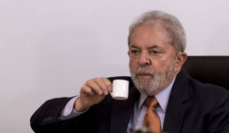 Lula Da Silva during the interview on Thursday.