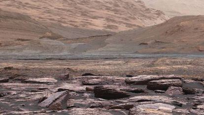 Image taken by the Curiosity rover on Mars.