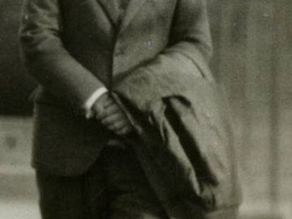 Federico García Lorca at Columbia University in New York in 1929.