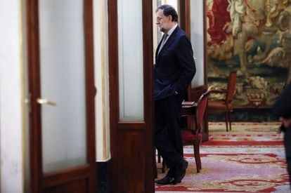 Spanish PM Mariano Rajoy in Congress on Wednesday.