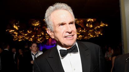Actor Warren Beatty at an awards gala in Los Angeles.