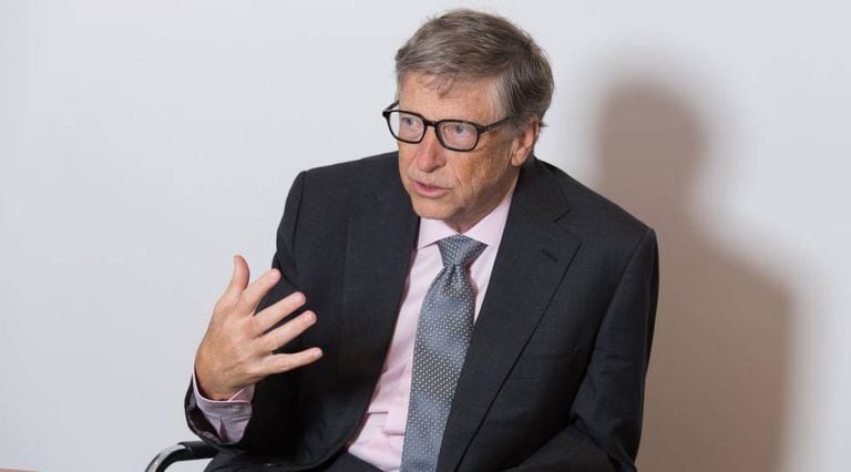 Bill Gates during the interview in London.