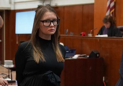 Anna Sorokin, during the 2019 trial in which she was convicted of fraud