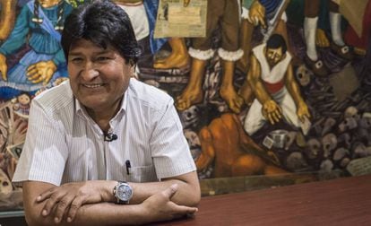 Evo Morales in Mexico City on Wednesday.