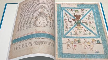 A copy of the new facsimile version of the Codex Mendoza.