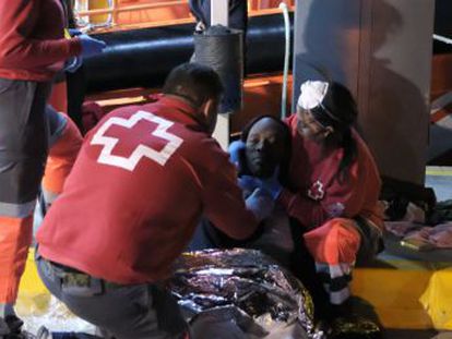 Rescue services took 55 survivors to the Spanish exclave city, where the temporary holding center is already over capacity