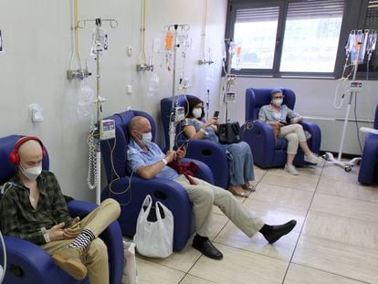 Cancer patients in Madrid.