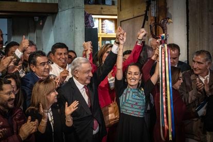 President López Obrador turns over Morena party leadership to Claudia Sheinbaum; September 7, 2023.