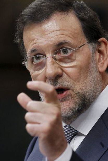 Prime Minister Mariano Rajoy in Congress on Wednesday.