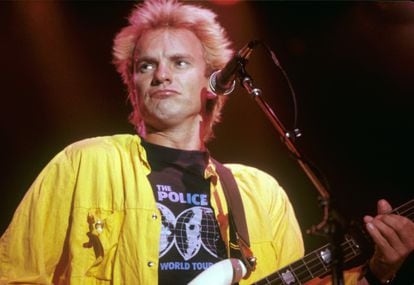 Sting at a The Police concert