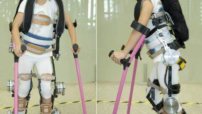 The ATLAS 2020 exoskeleton in action.