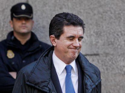 Jaume Matas a su llegada a los juzgados el pasado enero