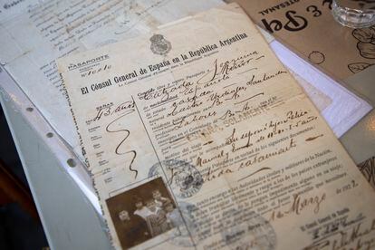 Un documento de 1922 que De Hoz incluyó con su solicitud de ciudadanía española.