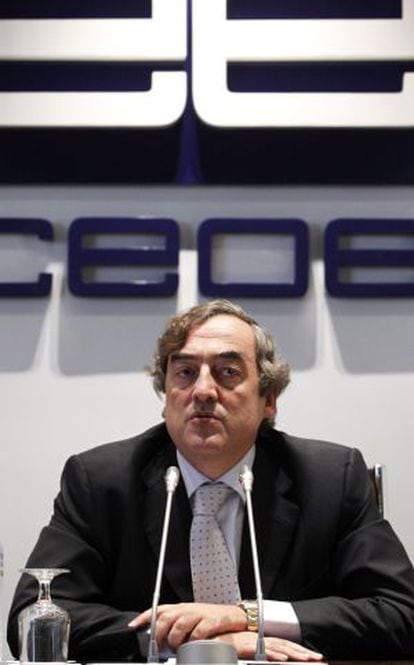 Juan Rosell, president of the CEOE. 
