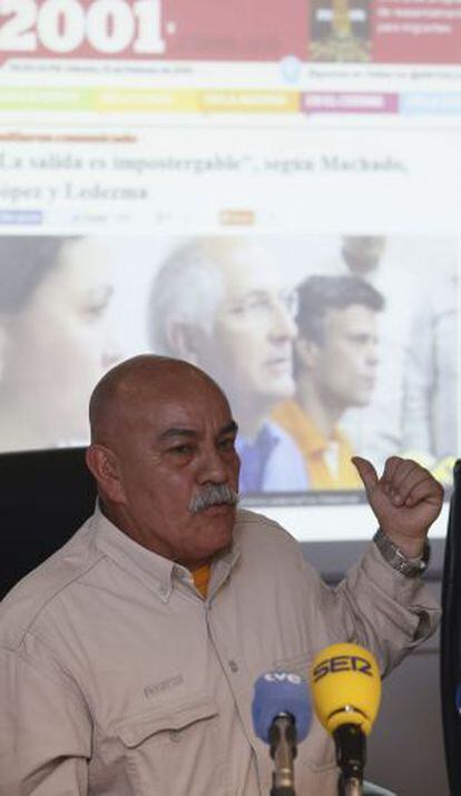 Venezuelan Deputy Darío Vivas, in Madrid on Tuesday.