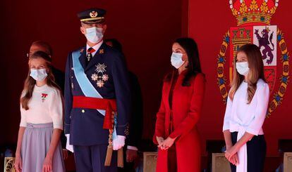 The Spanish royal family at an event to celebrate Spain‘s National Day on October 12.