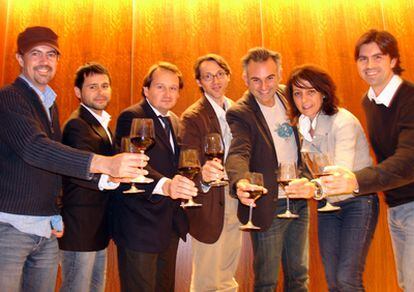 A group of Spanish entrepeneurs who have made the move to Silicon Valley. From left to right: Maqueda, Mateos, Casals, Cardona, Puerta, Alastruey and De la Nuez.