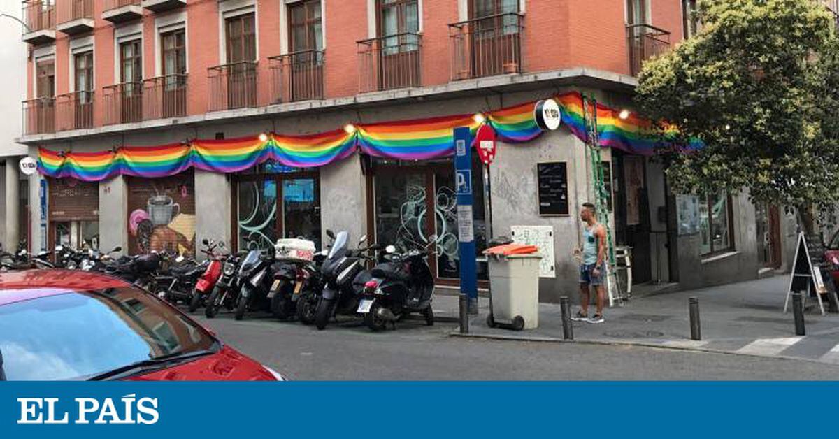 Rainbow flags fly from official buildings in Madrid and Valencia, Spain