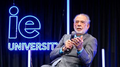 Filmmaker Francis Ford Coppola at his lecture in Madrid, Spain, last Tuesday.