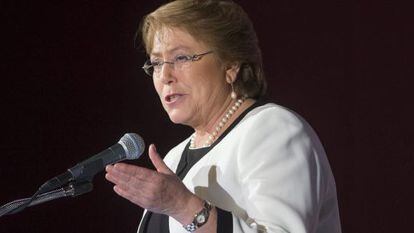 Michelle Bachelet during a speech in Washington.