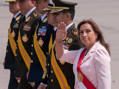 The new president of Peru, Dina Boluarte, on December 9, 2022.