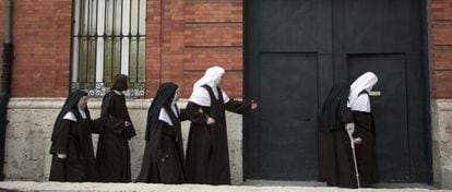 The oldest nun at the Valladolid convent, 89, now lives with girls as young as 18.