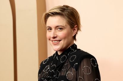 Greta Gerwig is not nominated for Best Director for 'Barbie,' but she is nominated in the category of Best Adapted Screenplay, which she co-wrote with her husband Noah Baumbach.