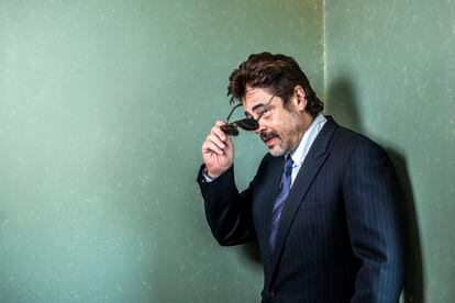 Actor Benicio del Toro in Madrid.