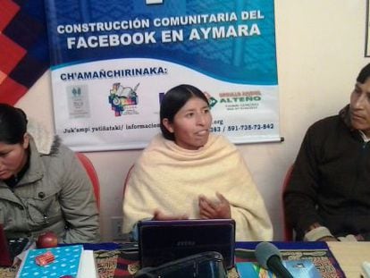 Members of the group tasked with translating Facebook into Aymara.