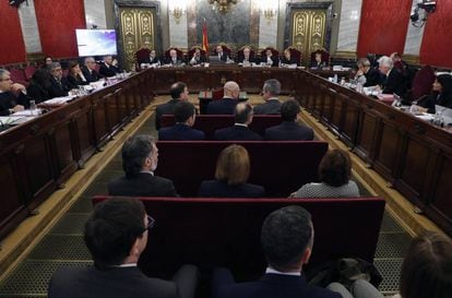 Catalan independence leaders on trial at the Supreme Court.