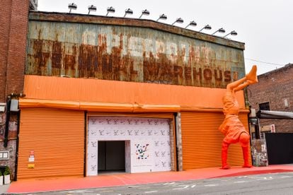 Greenpoint Terminal Warehouse de Brooklyn, Nueva York (EE UU), donde tiene lugar la exposición de las zapatillas de Virgil Abloh para Louis Vuitton y Nike.