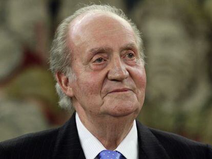 King Juan Carlos, pictured during an engagement on Monday.  