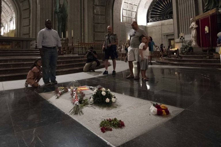 The tomb of Francisco Franco at the Valley of the Fallen.